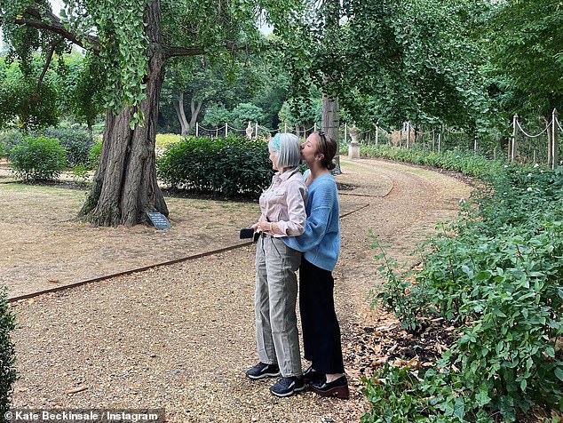 Sweet: The tattoos are dedicated to 'the two I'll kill and die for,' Kate explained in her caption, as she shared another photo of her mother Judy, 75, and daughter Lily, 23