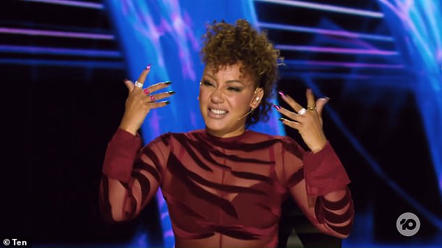 International stars being flown from overseas were given strict instructions to not say they were in Australia on social media and avoid going to any hotspots where they could be noticed by fans or paparazzi. (Pictured: judge Mel B)