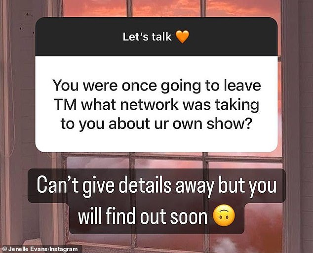 The 30-year-old reality TV veteran - who boasts 8.4M social media followers - took to Instastory on Tuesday to tease: 'Can't give details away but you will find out soon!'