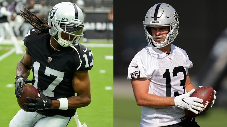 Watch some of the top plays from Las Vegas Raiders wide receiver duo of newly-acquired Davante Adams and veteran Hunter Renfrow