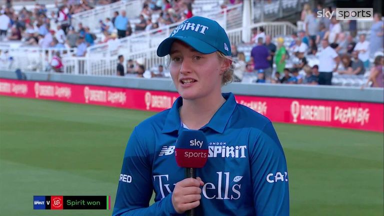 London Spirit captain Charlie Dean says her side are enjoying playing in the special atmosphere at Lord's.