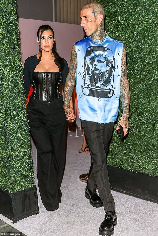 Sadie, Sadie: Kourtney is now married to Blink-182 drummer Travis Barker, whom she is pictured stepping out with in Los Angeles this Wednesday