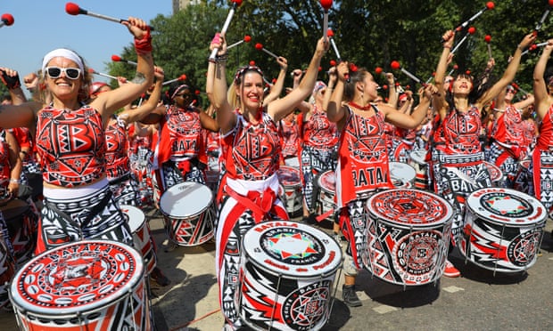 Drummers at the Notting Hill carnival in 2019.