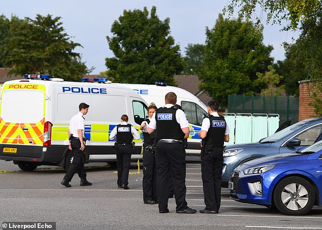 A section of St Chad's Drive short stay car park in the city, near the police station, has been cordoned off.