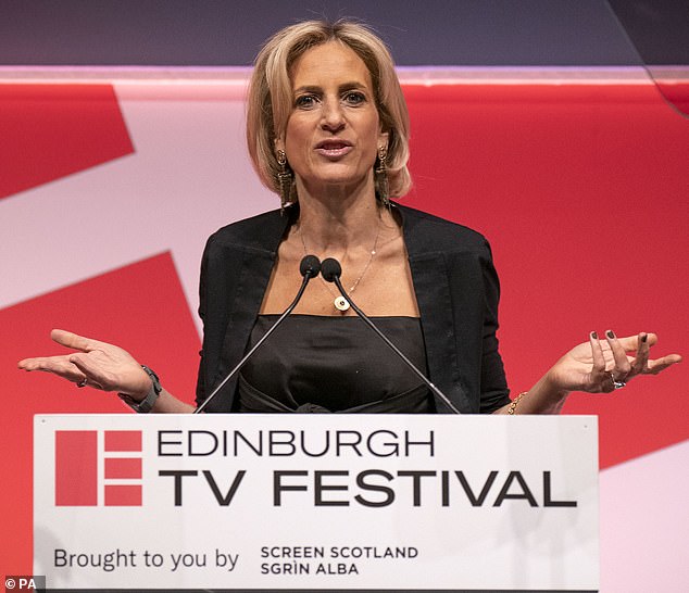 Former Newsnight presenter Emily Maitlis told the Edinburgh audience: 'It makes no sense for an organisation that is admirably, famously rigorous about procedure - unless it was perhaps sending a message of reassurance directly to the Government itself?'