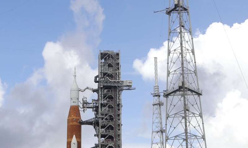 NASA moon rocket on track for launch despite lightning hits