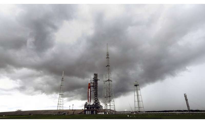 NASA moon rocket on track for launch despite lightning hits