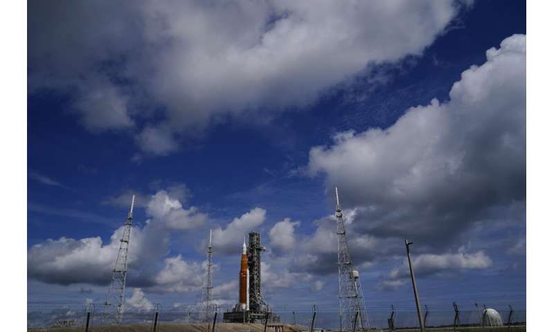 NASA moon rocket on track for launch despite lightning hits