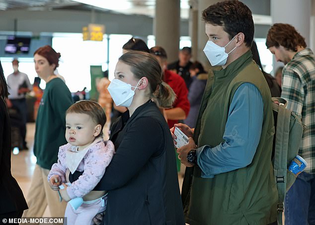 The Irwin matriarch was the last to board the plane to Cairns, as the famous family embarked on their annual trip to the Steve Irwin Reserve near Weipa in Far North West of Queensland