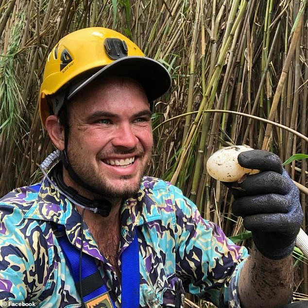 Mr Wilson had been dangling 30m below the Robinson R44 helicopter on a sling to collect the crocodile eggs before tragedy struck