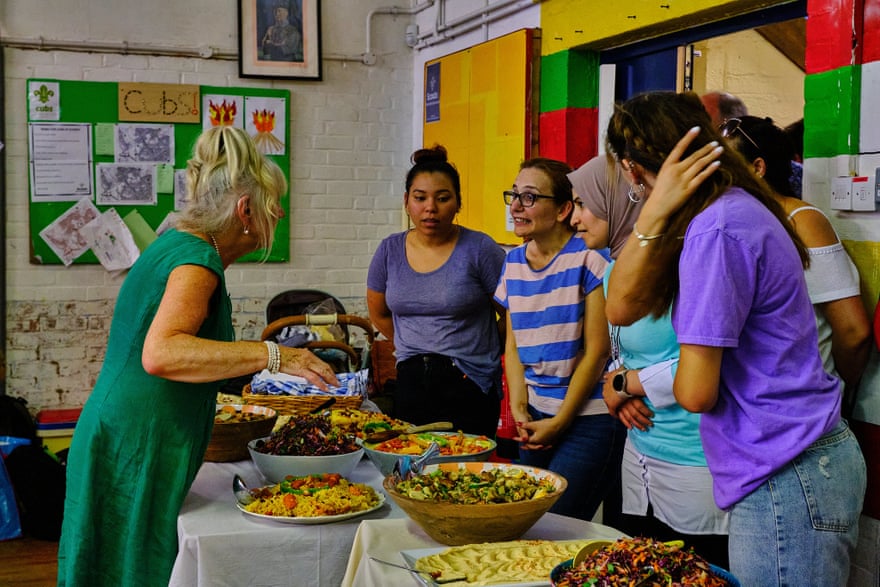 The food, provided by the social enterprise Damascus Rose.