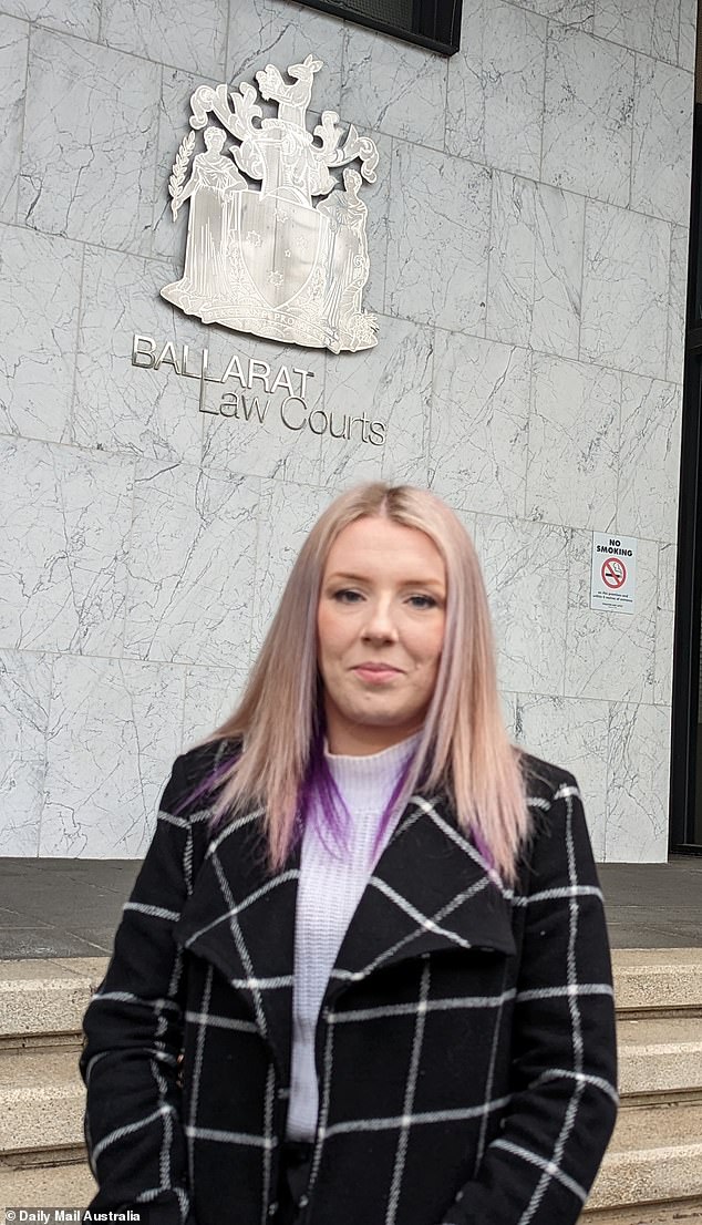 Zoe Buhler walks free from the Ballarat Magistrates' Court on Tuesday