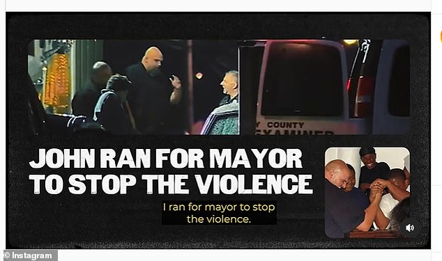 Fetterman said that he got his start in politics when two of his students were murdered, adding that he backed funding the police, and working alongside them, to curb gun violence