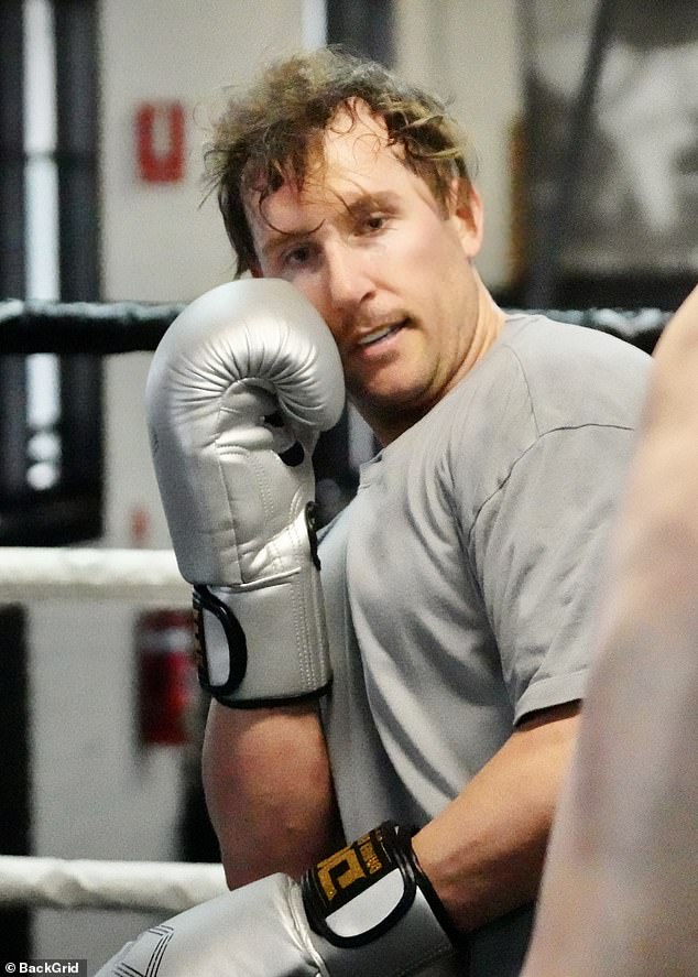 While he looked tired, he found the energy to keep boxing