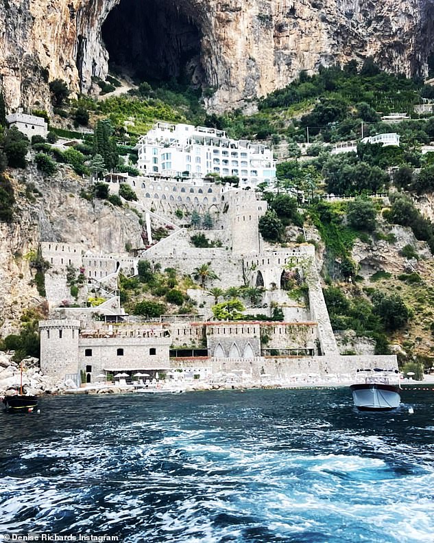 So charming! She seemed thrilled with her vacation which included stops in Amalfi and Capri. 'Dream trip ❤️ #amalfi we love you so much. On to the next adventure… @borgosantandreaamalfi stunning beyond. We can’t wait to come back,' shared the actress