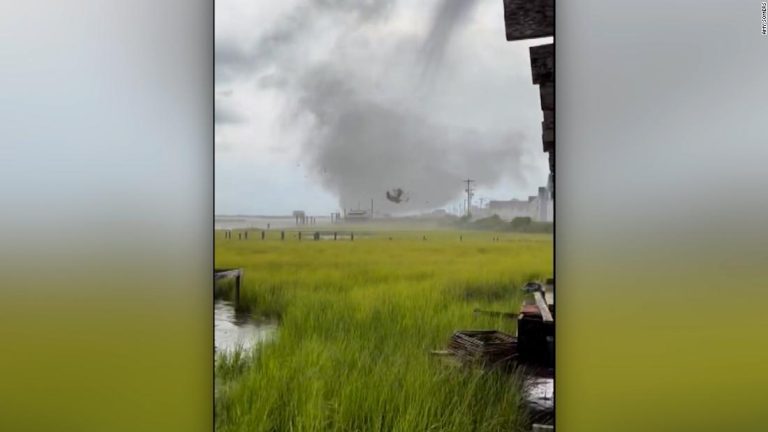 Massive, destructive waterspout caught on camera