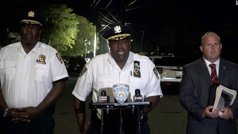 Police in New York shoot and injure four men they say opened fire at crowded party