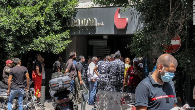 Armed man takes hostages at Beirut bank demanding return of frozen funds