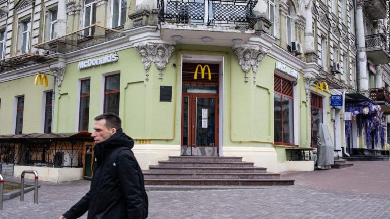 McDonald’s is starting to reopen in Ukraine