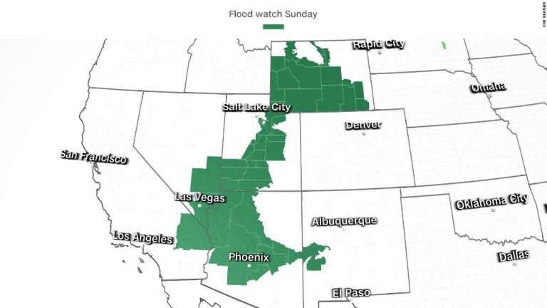 7 million people are under flood watches while 7 million face extreme heat alerts