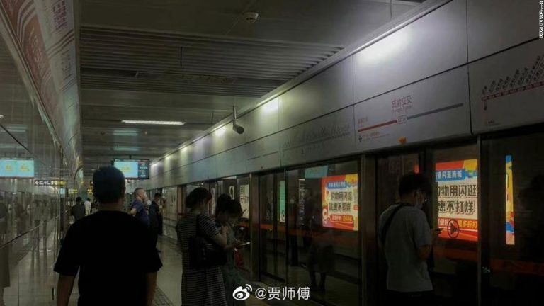 China heat wave: Lights dimmed in Chengdu subway to save power as heat soars