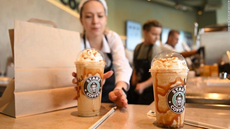 Russia’s version of Starbucks reopens with a new name and logo