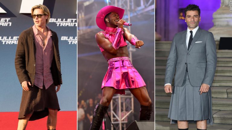 Men’s skirts: From Brad Pitt to Lil Nas X, more men are adopting the fashion