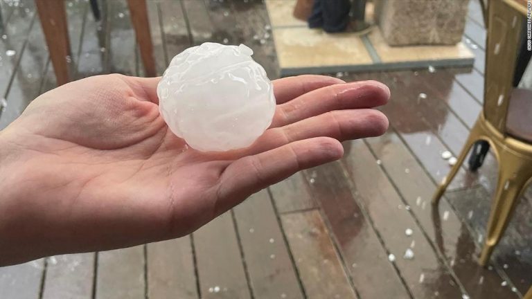 Toddler dies after being hit by giant hailstone in Spain