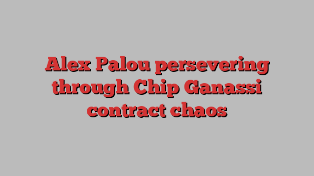 Alex Palou persevering through Chip Ganassi contract chaos