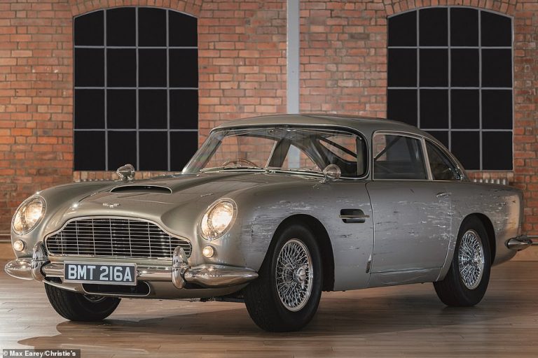 Aston Martin DB5 used in Bond’s No Time to Die may sell for £2m