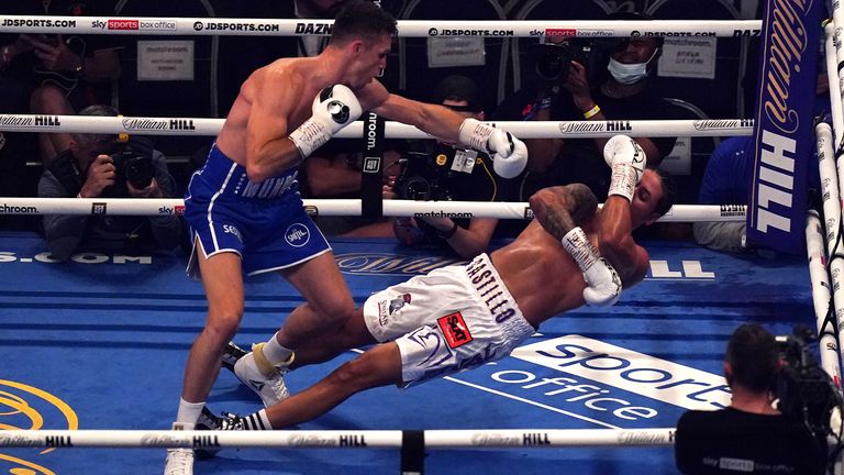 Smith floored Castillo in the second round