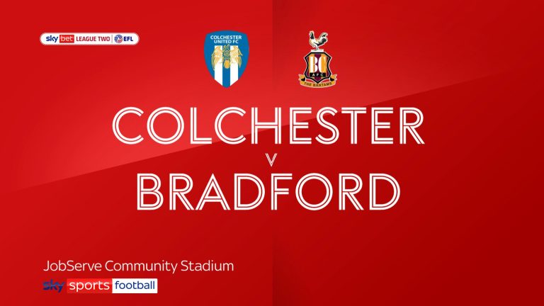 Colchester 1 – 0 Bradford