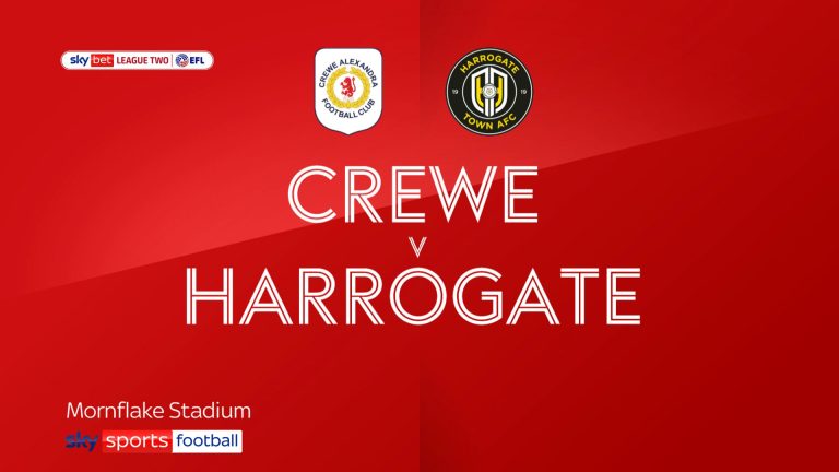 Crewe 3 – 0 Harrogate T