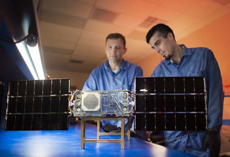 First of NASA’s SunRISE SmallSats Rolls Off Production Line