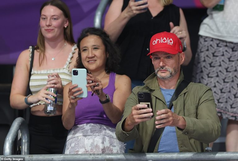 Fred Sirieix beams with pride as he watches his diver daughter Andrea bag another Commonwealth medal