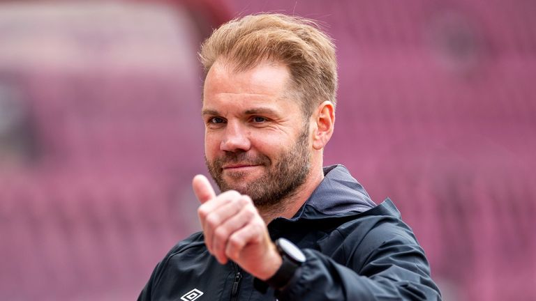 Robbie Neilson led Hearts to a third place finish last season 