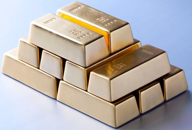 Stack of gold bars