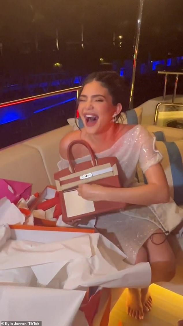 Kylie Jenner is gifted a rare $100k three-tone Hermès Birkin from mum Kris for her 25th birthday