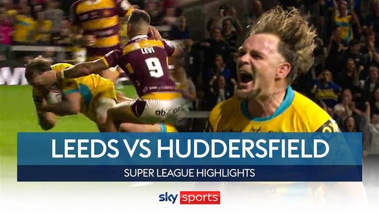 Highlights of the Super League clash between Leeds Rhinos and Huddersfield Giants.