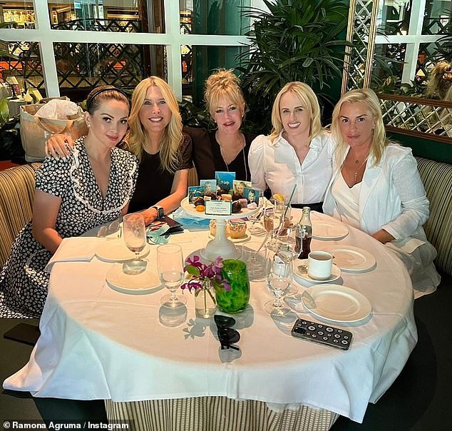 Rebel Wilson and Ramona Agruma celebrate her friend Melanie Griffith’s 65th birthday at lunch