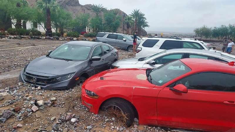 Intense and rare rainfall in California's famous Death Valley caused major flooding