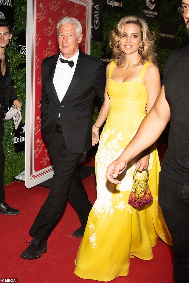 Richard Gere is joined by his wife Alejandra Silva at the Starlite Porcelanosa gala