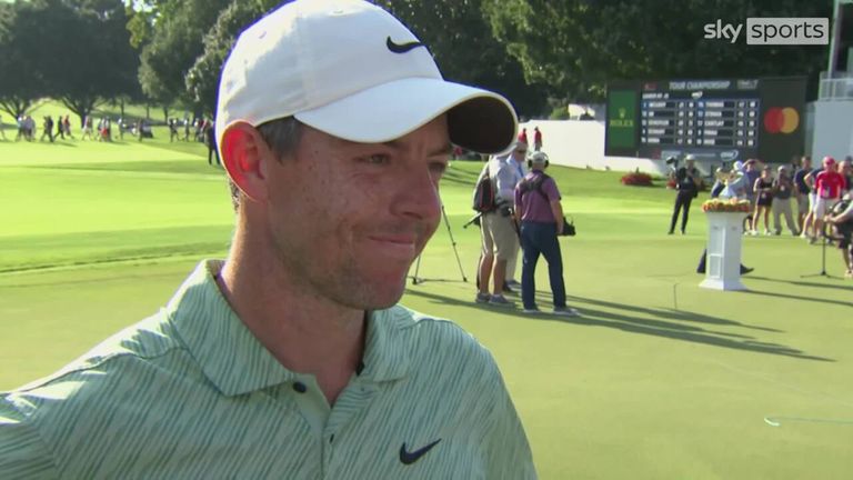 Rory McIlroy says that it was great to end the season on a high note and become the first person to win the FedExCup three times.