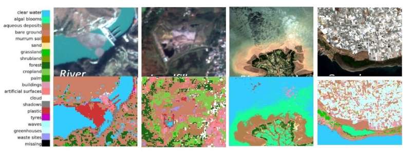 Tracking marine plastic drift from space