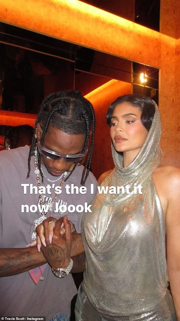 Travis Scott marks Kylie Jenner’s birthday with a cheeky snap of them on a date night in London