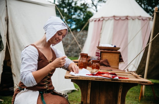 Dover Castle medieval re-enactment.