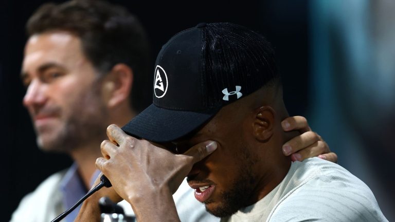 Usyk vs AJ: Anthony Joshua breaks down in tears after Oleksandr Usyk loss: ‘I’m upset deep down in my heart’ | Boxing News