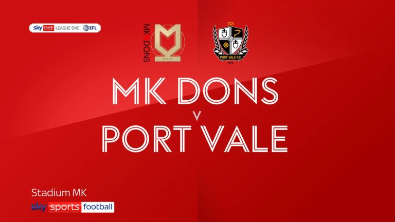 MK Dons 2-1 Port Vale: Bradley Johnson double hands Dons first win of the season | Football News