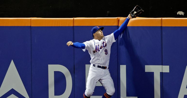 Brandon Nimmo’s Catch Helps Mets Beat Dodgers