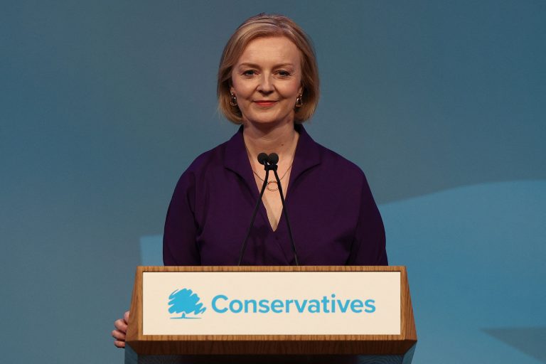 Truss praises Boris Johnson in first speech as Conservative leader